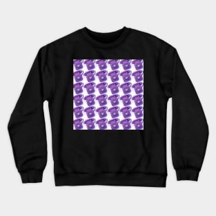 Purple vintage telephone pattern Crewneck Sweatshirt